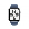 APPLE Watch SE GPS + Cellular 2024  44mm Silver Aluminium Case with Denim Sport Band - M/L