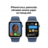 APPLE Watch SE GPS + Cellular 2024  44mm Silver Aluminium Case with Denim Sport Band - M/L