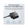 AZDOME Obd Hardwire Kit Type-C Giriş 7/24 Park Modu Destekli Güç Adaptörü
