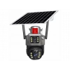 BESTCAM Model-Q7 2 Kameralı Sim Kartlı Solar Panel Sesli Gece Renkli 360 Derece Güvenlik Kamerası Gri
