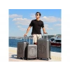 BIGGDESIGN Ocean Şifreli Kilit ABS 3lü Valiz Seti Gri