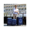 BIGGDESIGN Ocean Şifreli Kilit ABS 3lü Valiz Seti Lacivert