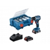 BOSCH GSB 18V-45 63 Parça Aksesuar Seti Çift Akülü 2.0Ah Darbeli Akülü Vidalama