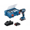 BOSCH GSR 18V-45 63 Parça Aksesuar Seti Çift Akülü 2.0Ah Akülü Vidalama