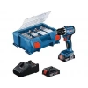 BOSCH GSR 18V-45 63 Parça Aksesuar Seti Çift Akülü 2.0Ah Akülü Vidalama