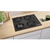 BOSCH POH7C6P30O Gazlı Ankastre Ocak Siyah
