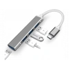 DAYTONA C-809 Type-C to 4* USB 3.0 Çevirici Adaptör Gri