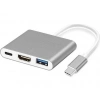 DAYTONA FC01 3 in 1 Type C HDMI USB Multi Adaptör Silver