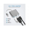 DAYTONA FC01 3 in 1 Type C HDMI USB Multi Adaptör Silver
