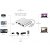 DAYTONA FC01 3 in 1 Type C HDMI USB Multi Adaptör Silver