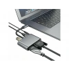 DAYTONA FC02 4 in 1 USB C to HUB PD HDMI VGA USB Adaptör Gri
