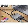 DAYTONA FC02 4 in 1 USB C to HUB PD HDMI VGA USB Adaptör Gri