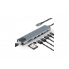 DAYTONA FC10 8 in 1 Type C to 2 Port USB 3.0 2 SD TF HDMI RJ45 2PD Kablolu Adaptör