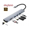 DAYTONA FC17 Type-C to HDMI 2* USB 3.0 SD TF 5IN1 Çevirici Adaptör