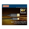 DAYTONA K-01E Type-C To Display Port Dp 4K HD 1.8m Görüntü Aktarım Kablosu Gri