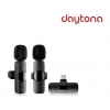 DAYTONA K9 Type-C Wireless Çiftli Yaka Mikrofonu