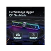 DIVOOM D-Base 30W Rgb Işıklı Çift Portlu 35W Hızlı Şarj Masaüstü Gaming Bluetooth Hoparlör Siyah