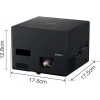 EPSON EF-12 3LCD Full HD 1000 Lumens Projeksiyon Cihazı Siyah
