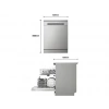 LG DFC612FVE D Enerji Sınıfı 5 Program 14 Kişilik Bulaşık Makinesi Prime Gümüş