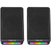 MIKADO MD-178 2.0 3W*2 Siyah RGB Aydınlatmalı USB + 3.5mm USB 5V  Hoparlör