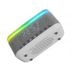 MIKADO MD-W8 1200mAh 10W Bluetooth-Usb-Kablosuz Şarj RGB-Gece Lambası Özellikli Alarmlı Bluetooth Hoparlör Beyaz