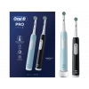 ORAL B Pro 1 Series 1 İkili Paket Siyah ve Mavi Şarjlı Diş Fırçaları