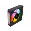 RAMPAGE 7C-120S 120x120x25mm Double Ring Aynalı ARGB Kasa Fanı Siyah