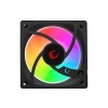 RAMPAGE 7C-120S 120x120x25mm Double Ring Aynalı ARGB Kasa Fanı Siyah
