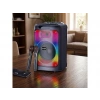 TORIMA BTS-2102 33 W Karaoke Subwoofer Çift Mikrofonlu Taşınabilir Akıllı Bluetooth Hoparlör Siyah