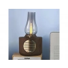 TORIMA D53 Ahşap Vintage Gaz Lambası Taşınabilir Speaker Ayarlanabilir Işıklı USB Şarjlı Bluetooth Hoparlör Ahşap