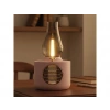 TORIMA D53 Vintage Gaz Lambası Taşınabilir Ayarlanabilir Işıklı USB Şarjlı Bluetooth Hoparlör Pembe