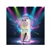 TORIMA D78 Mikrofonlu LED Işıklı 8W+8W Parti Speaker Kablosuz Bluetooth Hoparlör Beyaz