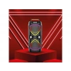 TORIMA D78 Mikrofonlu LED Işıklı 8W+8W Parti Speaker Kablosuz Bluetooth Hoparlör Siyah