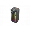 TORIMA KTS-1911 Mikrofonlu Kumandalı RGB Ledli Taşınabilir Bluetooth  Parti Hoparlör Siyah