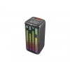 TORIMA KTS-1911 Mikrofonlu Kumandalı RGB Ledli Taşınabilir Bluetooth  Parti Hoparlör Siyah