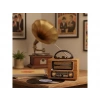TORIMA Ns-02 Nostajik Radyo Bluetooth Hoparlör Altın