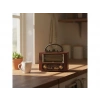 TORIMA Ns-02 Nostajik Radyo Bluetooth Hoparlör Kahverengi