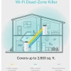 TP-LINK Deco M4 (2-Pack) | Wi-Fi 5 Mesh | AC1200 Mbps | Fiber Destekli | Çift Bant | Gigabit Port | 100 Cihaz | 260 m² Kapsama | WPA3 | Mobil Kurulum