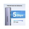 UGREEN 5-in-1 USB-C 100W PD 4K HDMI Hub Çoklayıcı, Gri, 15596