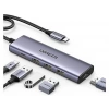 UGREEN 5-in-1 USB-C 100W PD 4K HDMI Hub Çoklayıcı, Gri, 15596
