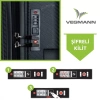 VEGMANN Atlas Polipropilen 3lü Valiz Seti Siyah