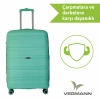 VEGMANN Atlas Polipropilen 3lü Valiz Seti Su Yeşili