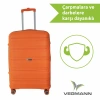 VEGMANN Atlas Polipropilen 3lü Valiz Seti Turuncu