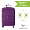 VEGMANN Atlas Polipropilen 3lü Valiz Seti Violet
