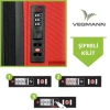 VEGMANN Atlas Polipropilen Kabin Boy Valiz Kırmızı