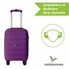 VEGMANN Atlas Polipropilen Kabin Boy Valiz Violet