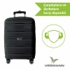 VEGMANN Atlas Polipropilen Orta Boy Valiz Siyah