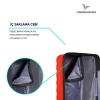 VEGMANN Delphin ABS 3lü Valiz Seti Kırmızı