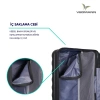 VEGMANN Delphin ABS 3lü Valiz Seti Siyah