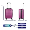 VEGMANN Delphin ABS Kabin Boy Valiz Violet